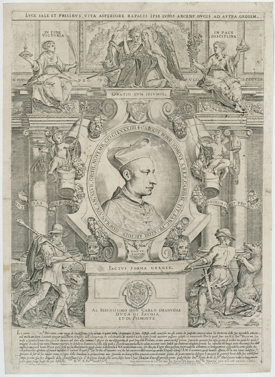 Carlo Borromeo da Agostino Carracci