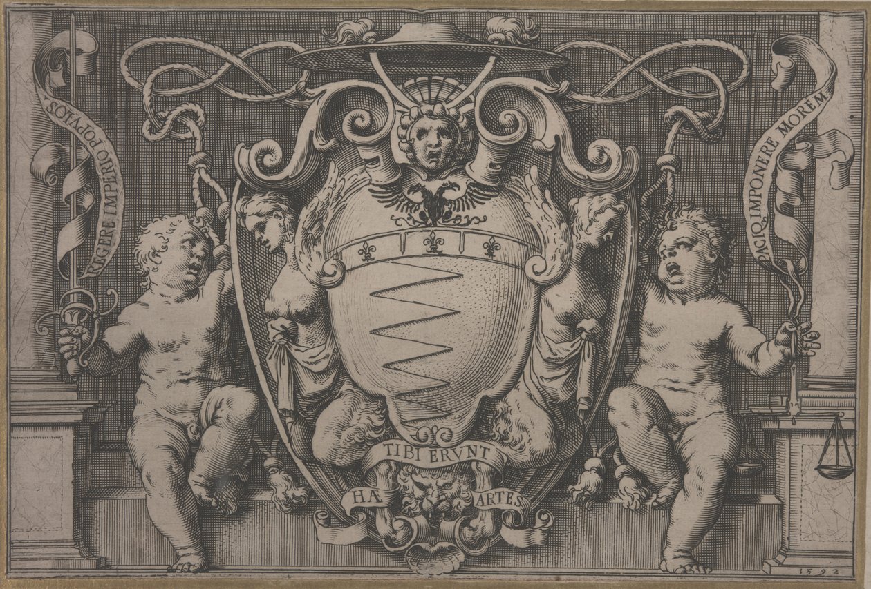 Stemma del Cardinale Filippo Sega da Agostino Carracci