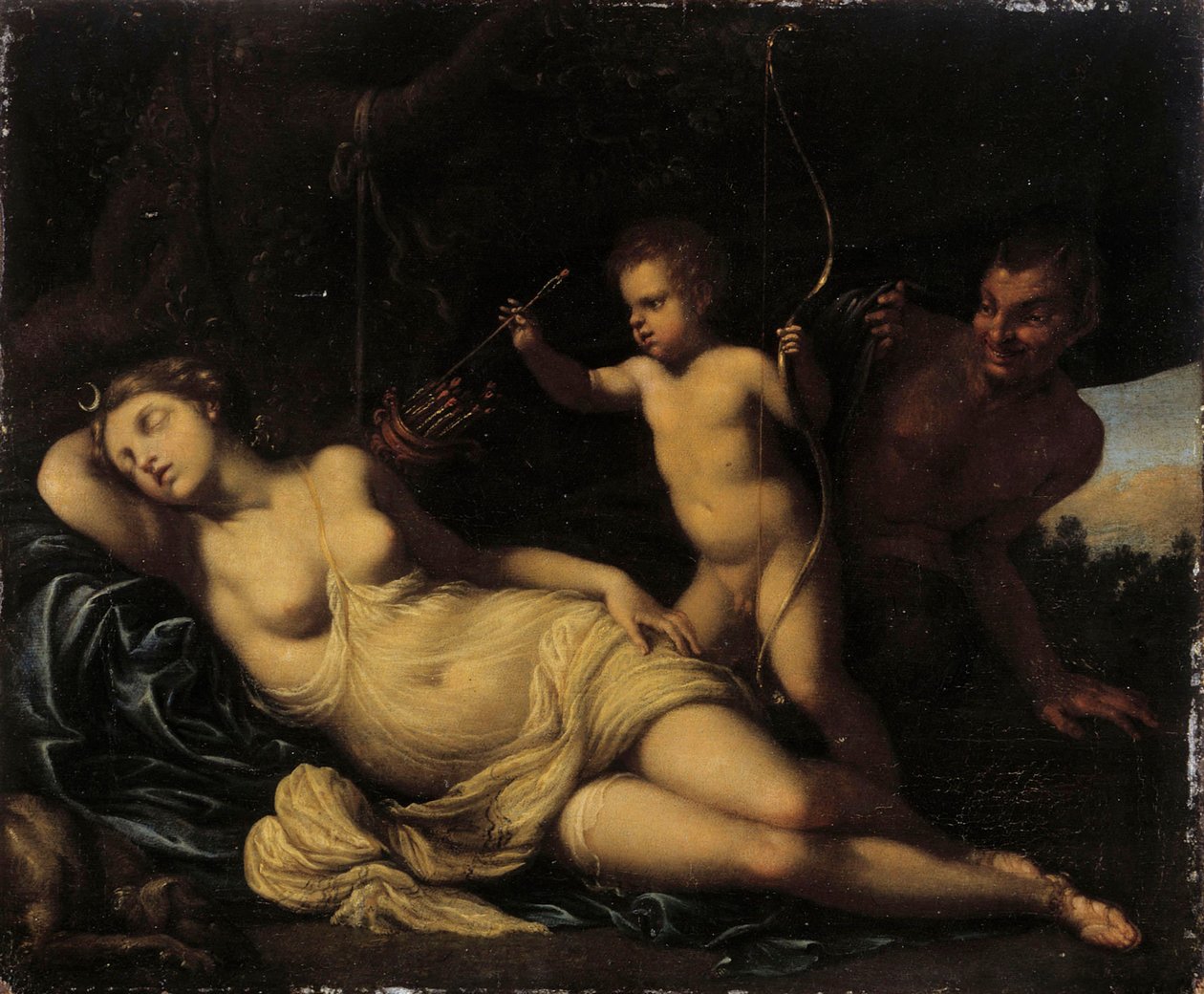 Diana che dorme da Agostino Carracci