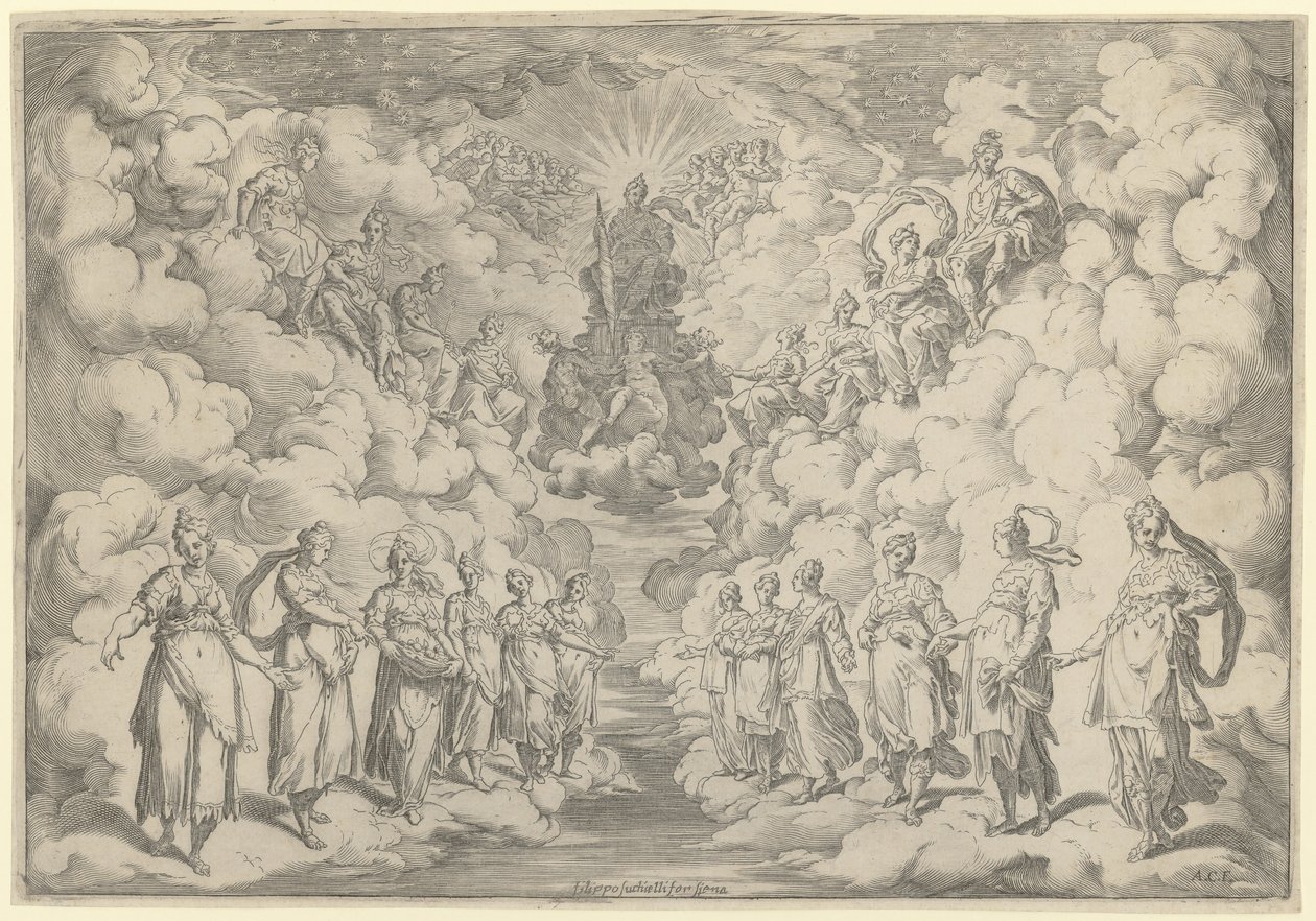 Armonia delle sfere da Agostino Carracci