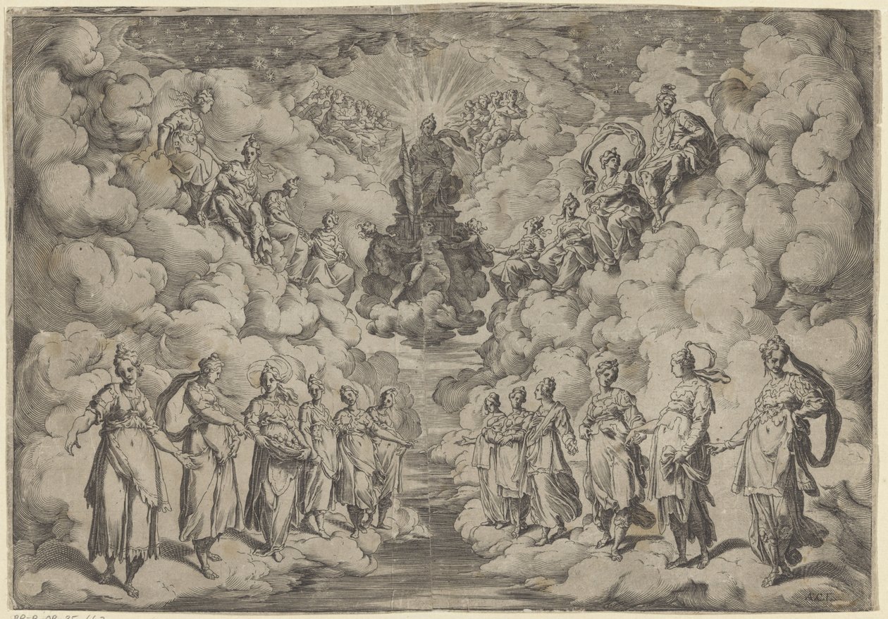 Armonia delle sfere da Agostino Carracci