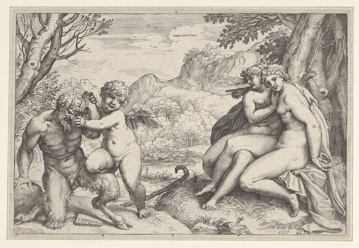 Omnia Vincit Amor da Agostino Carracci