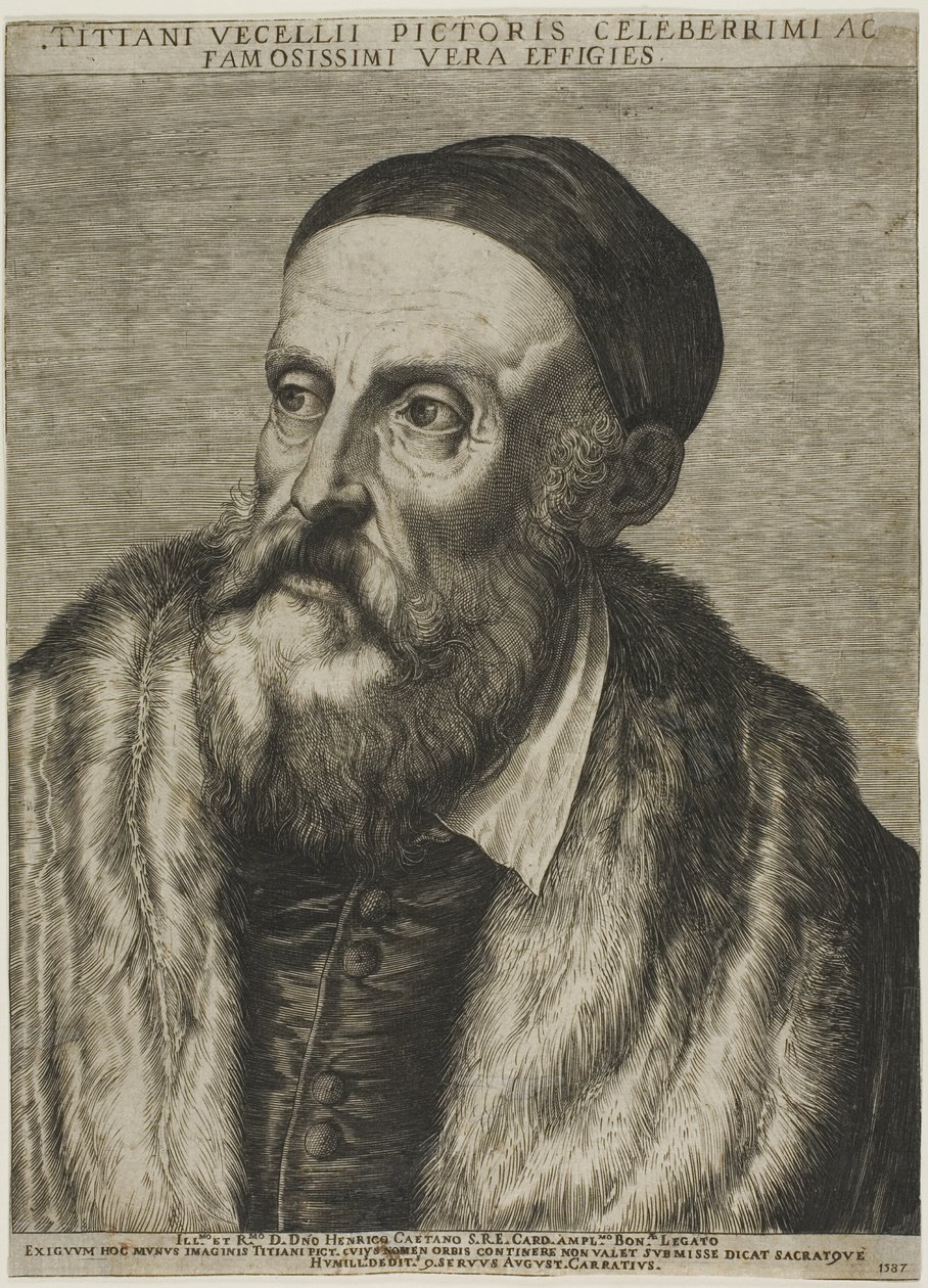 Ritratto di Tiziano da Agostino Carracci
