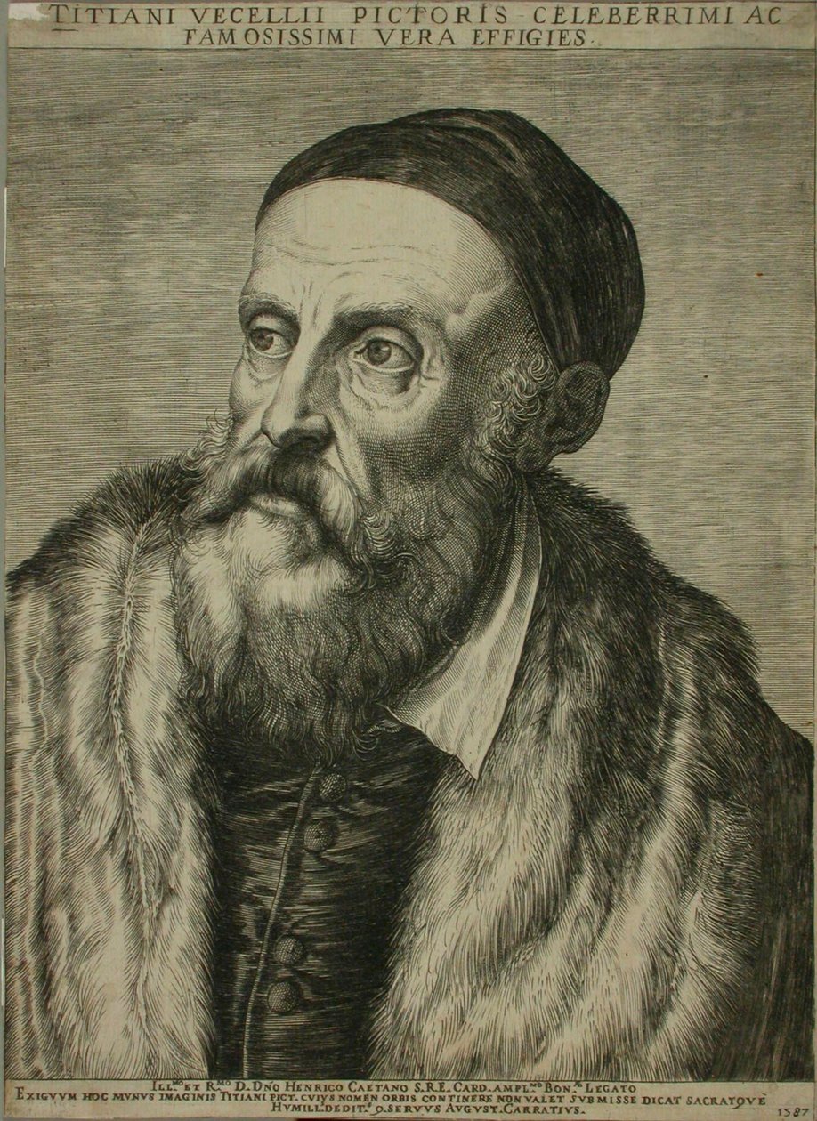 Ritratto di Tiziano da Agostino Carracci