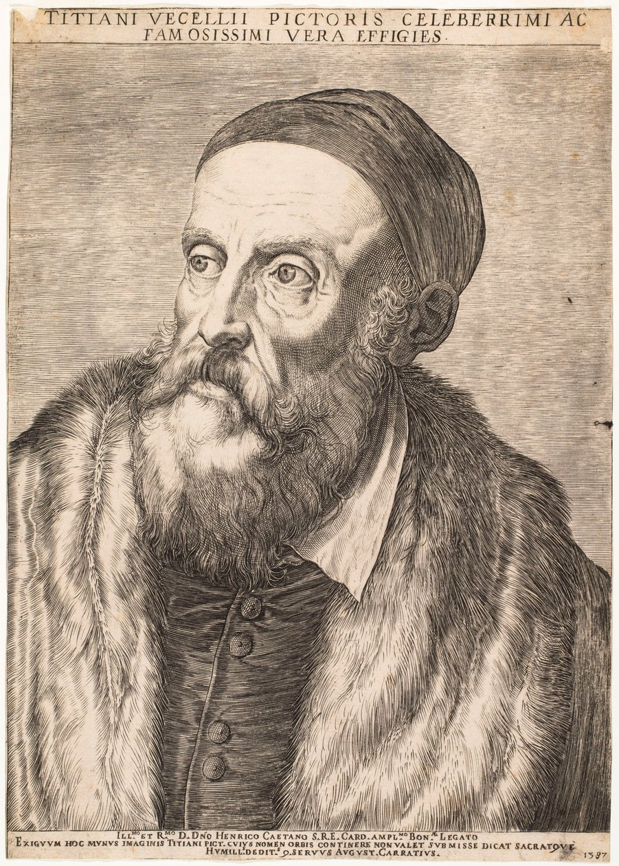 Ritratto di Tiziano da Agostino Carracci