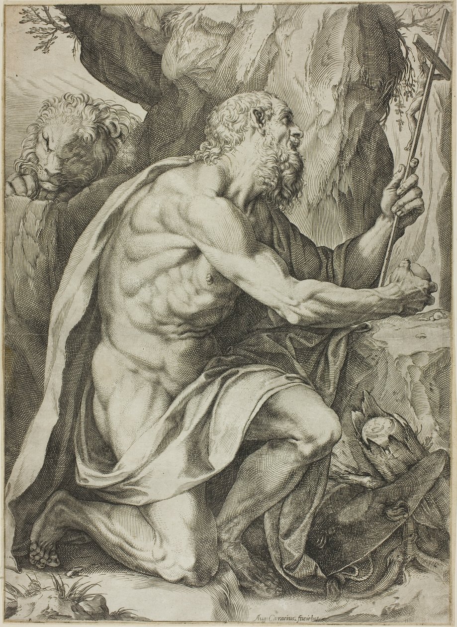 San Girolamo in penitenza da Agostino Carracci