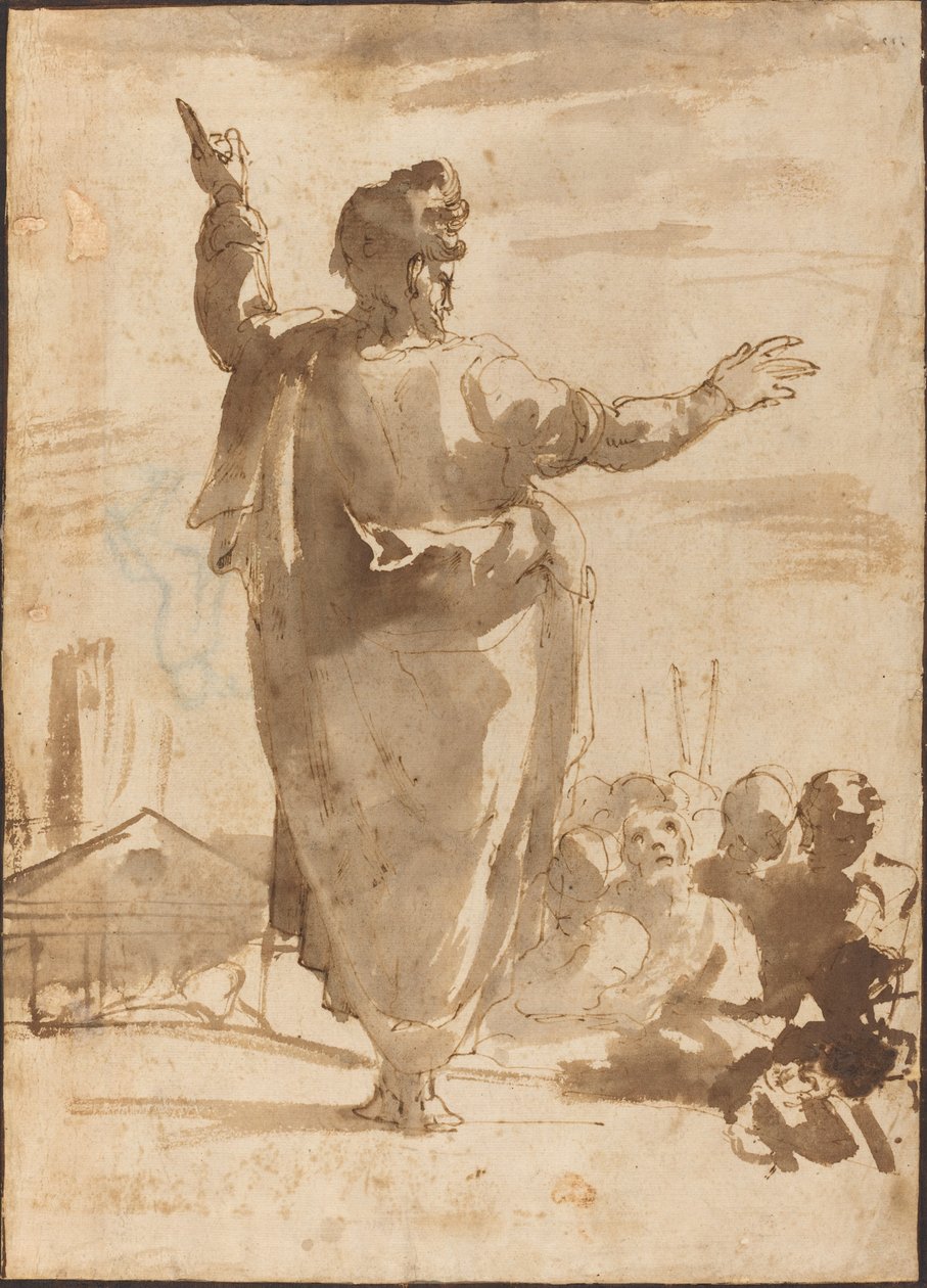San Paolo che Predica da Agostino Carracci