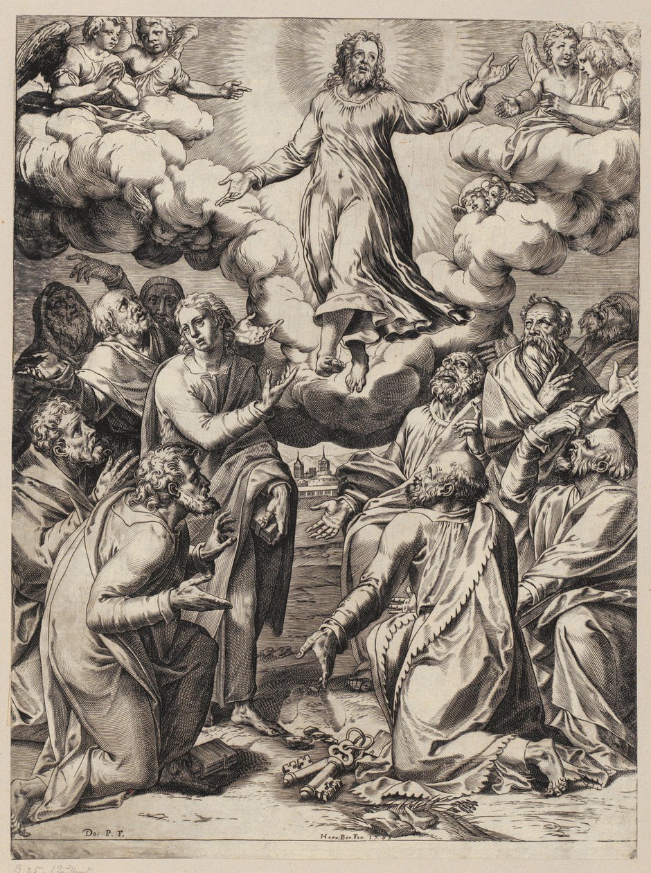 La stigmatizzazione di San Francesco da Agostino Carracci