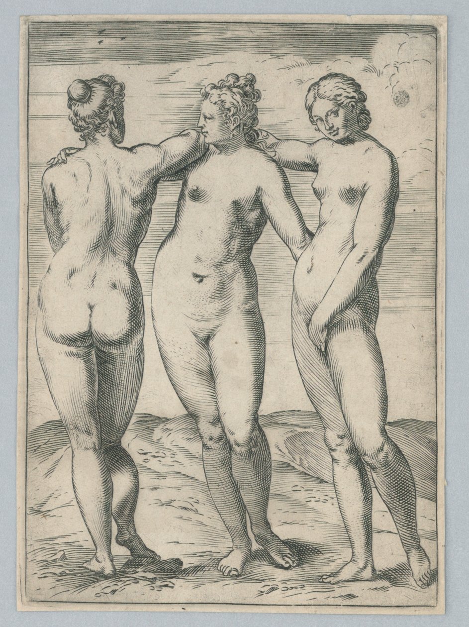 Le tre Grazie da Agostino Carracci