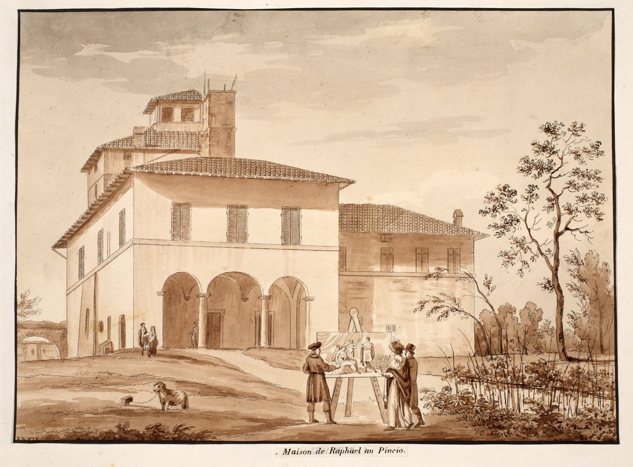 La casa di Raffaello sul Pincio da Agostino Tofanelli