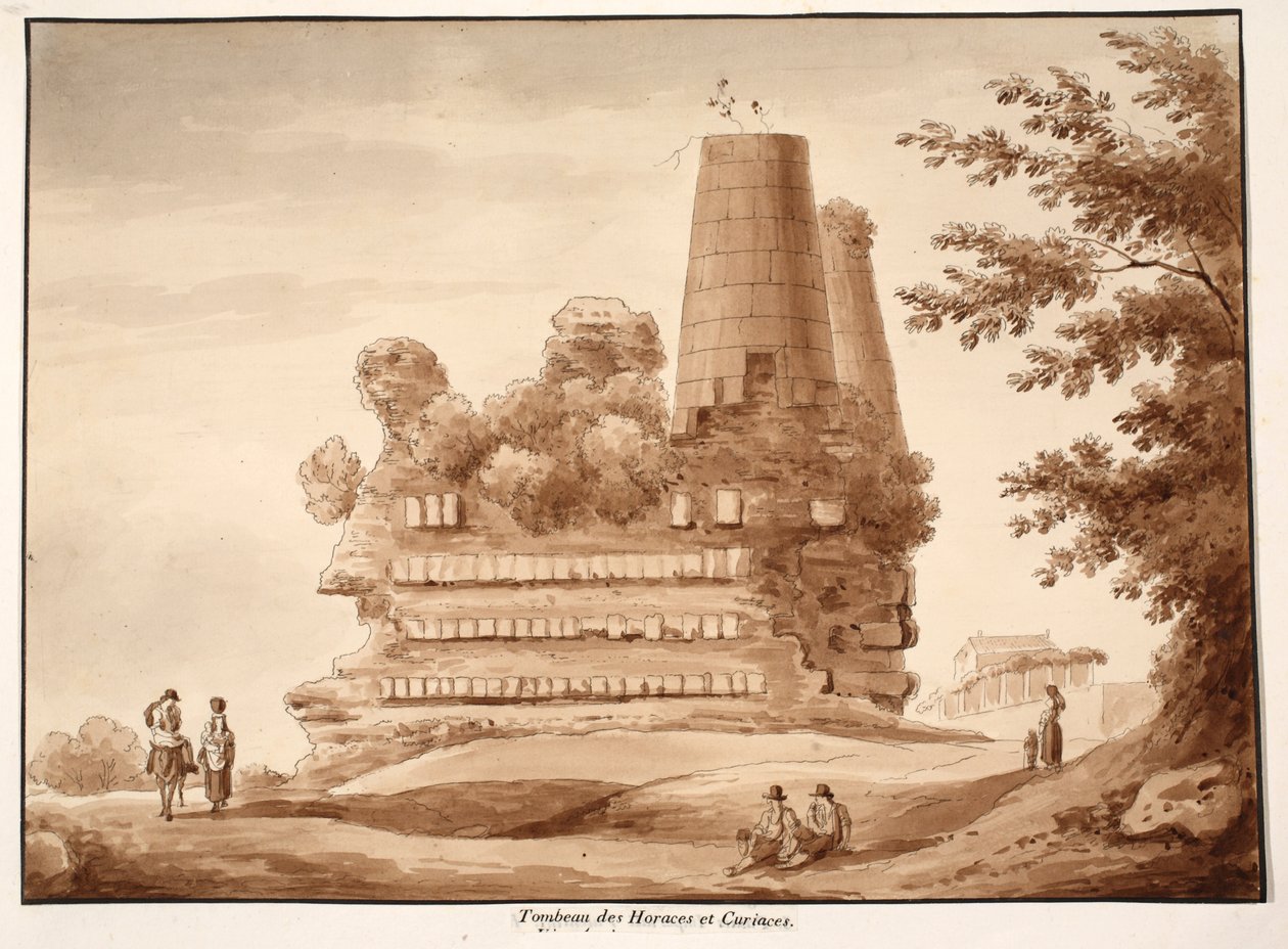 La tomba degli Orazi e Curiazi, 1833 da Agostino Tofanelli
