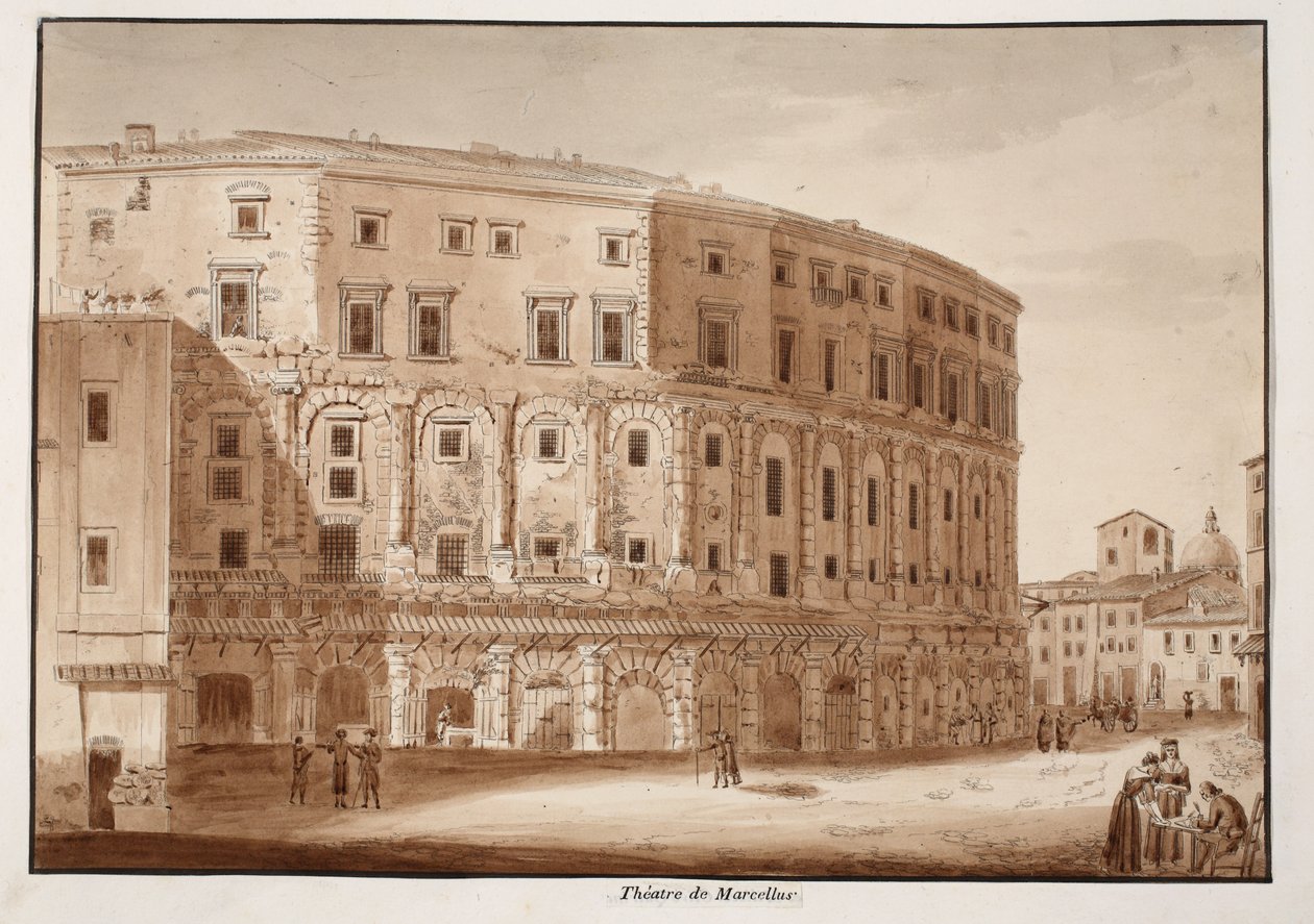 Teatro di Marcello, 1833 da Agostino Tofanelli