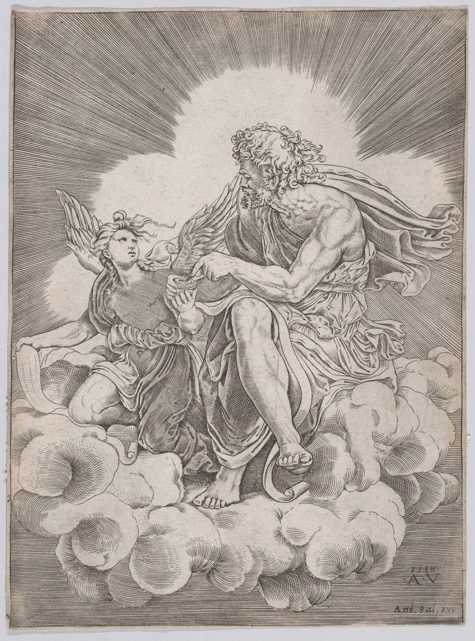 San Matteo, datato 1518 da Agostino Veneziano