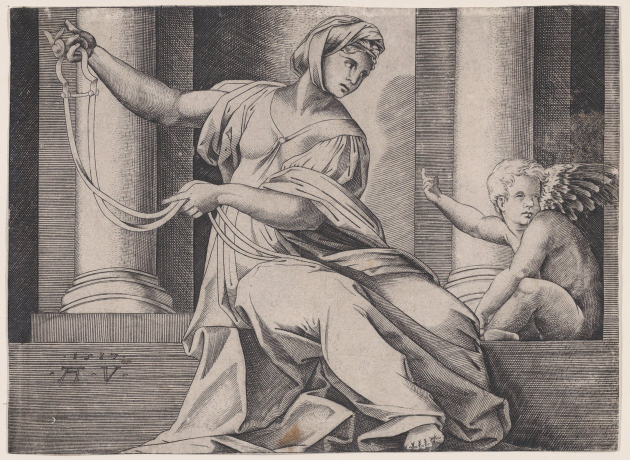 Temperanza da Agostino Veneziano