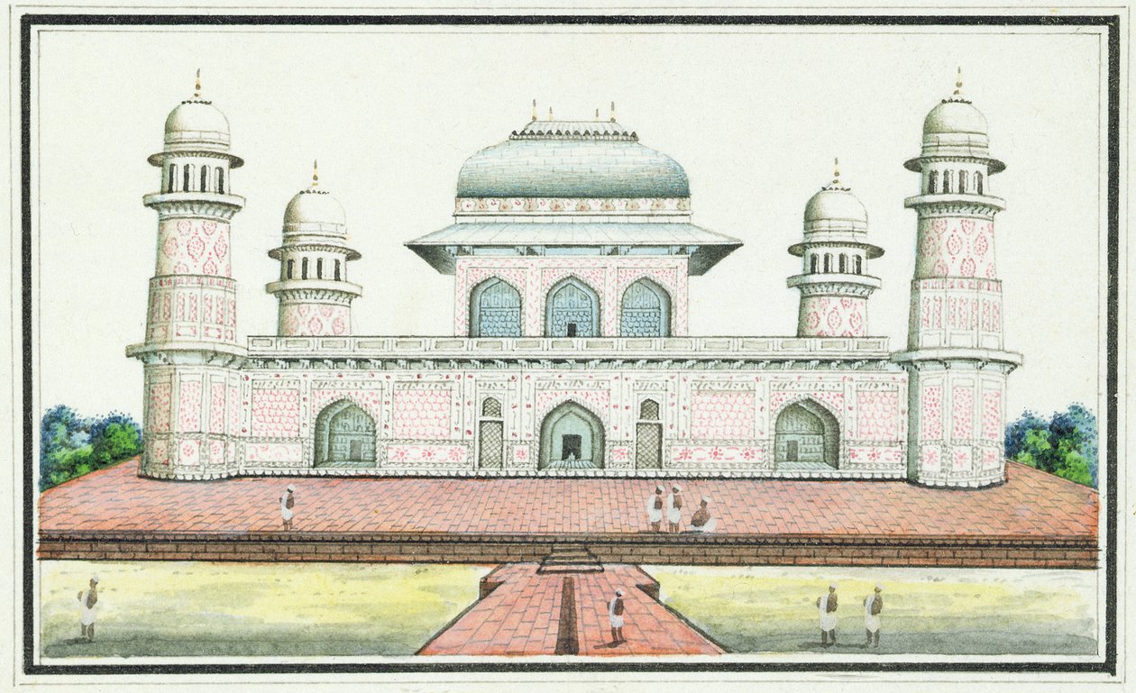 La Tomba di Itimad-Ud-Daula, vicino ad Agra, c.1830 da Agra School