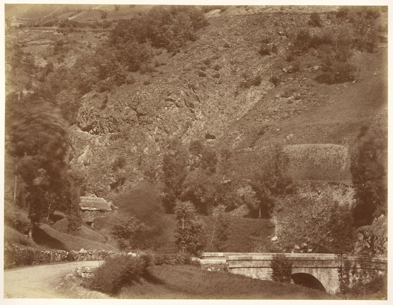 Pont Sur la Route de Bigorre (Coup de Vent) da Aimé Civiale