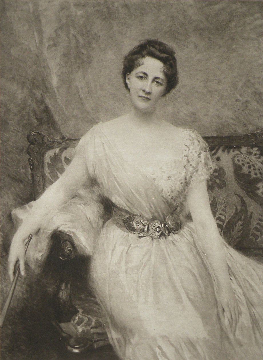 Moreau-vauthier 1906 piatto 32 aime morot madame archdeacon boisseaux 1895 da Aimé Nicolas Morot