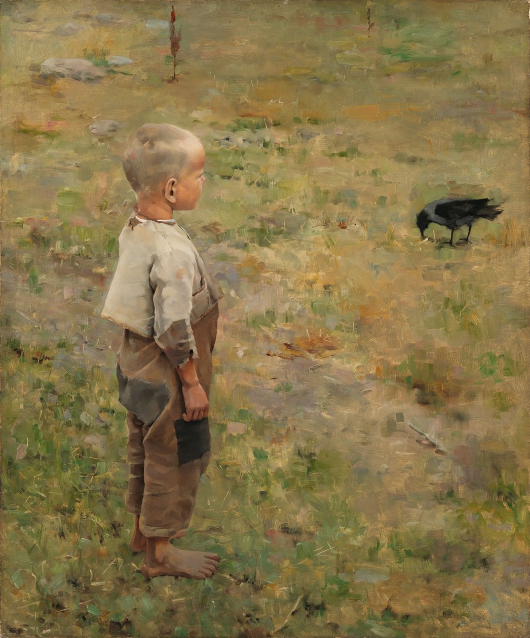 Il ragazzo con il corvo da Akseli Gallen-Kallela