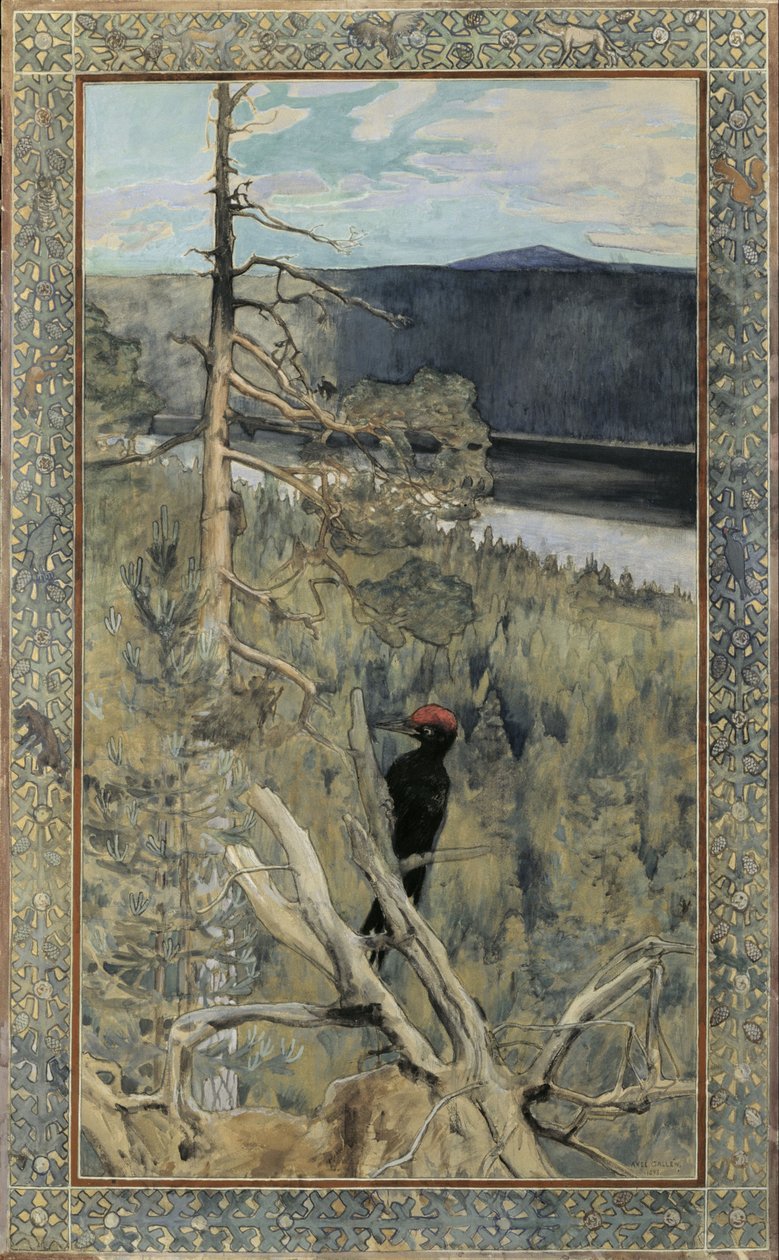 Grande picchio nero da Akseli Gallen-Kallela