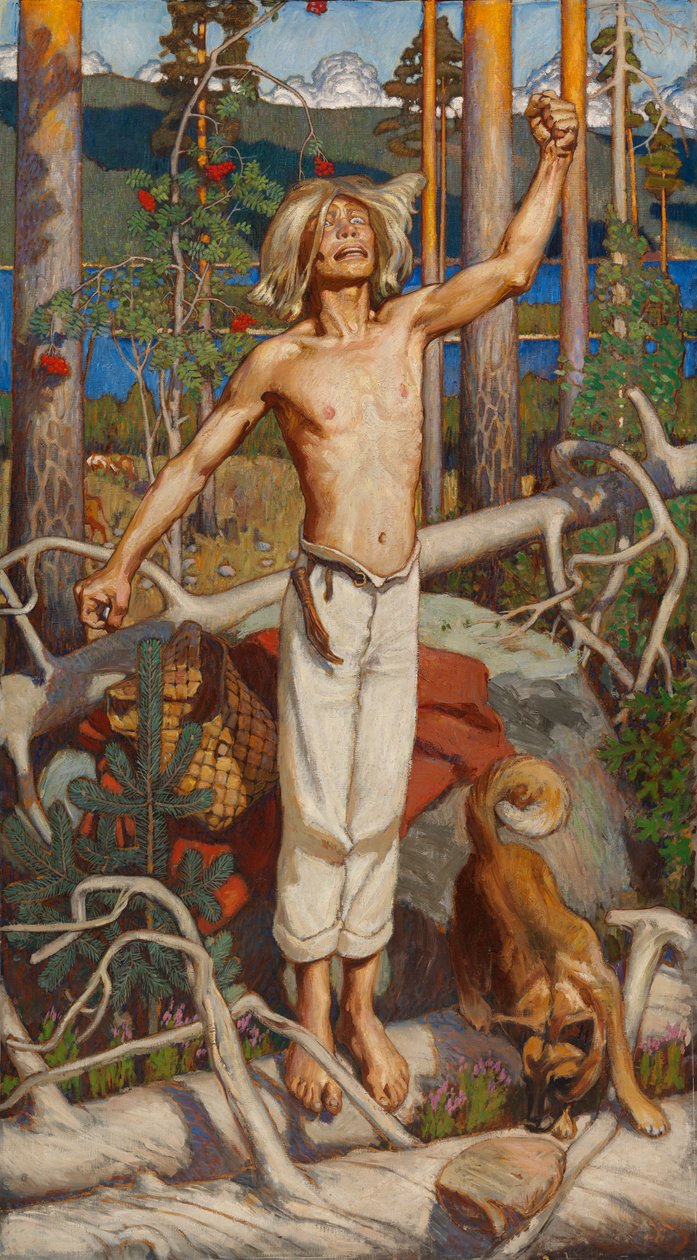 Kullervo che impreca da Akseli Gallen-Kallela