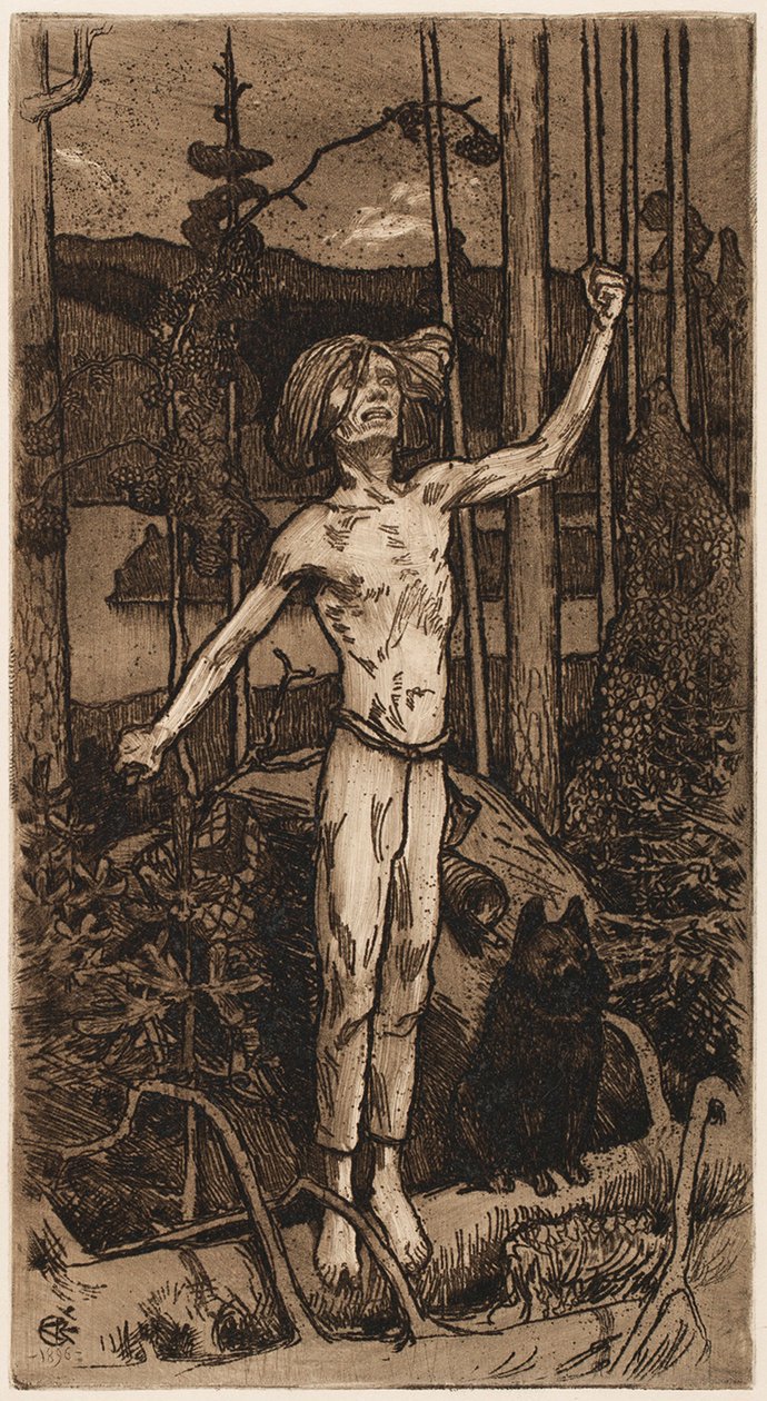 La maledizione di Kullervo da Akseli Gallen-Kallela