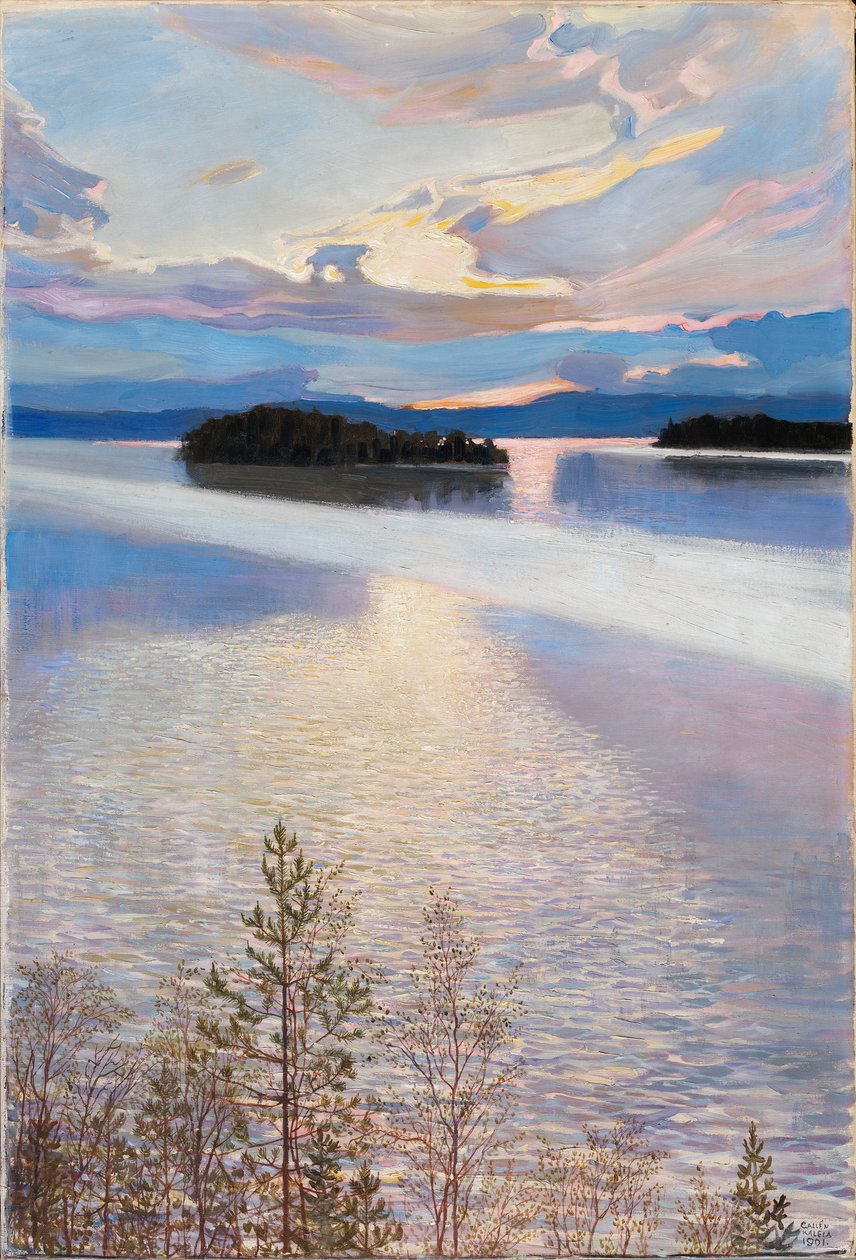 Vista sul lago da Akseli Gallen-Kallela