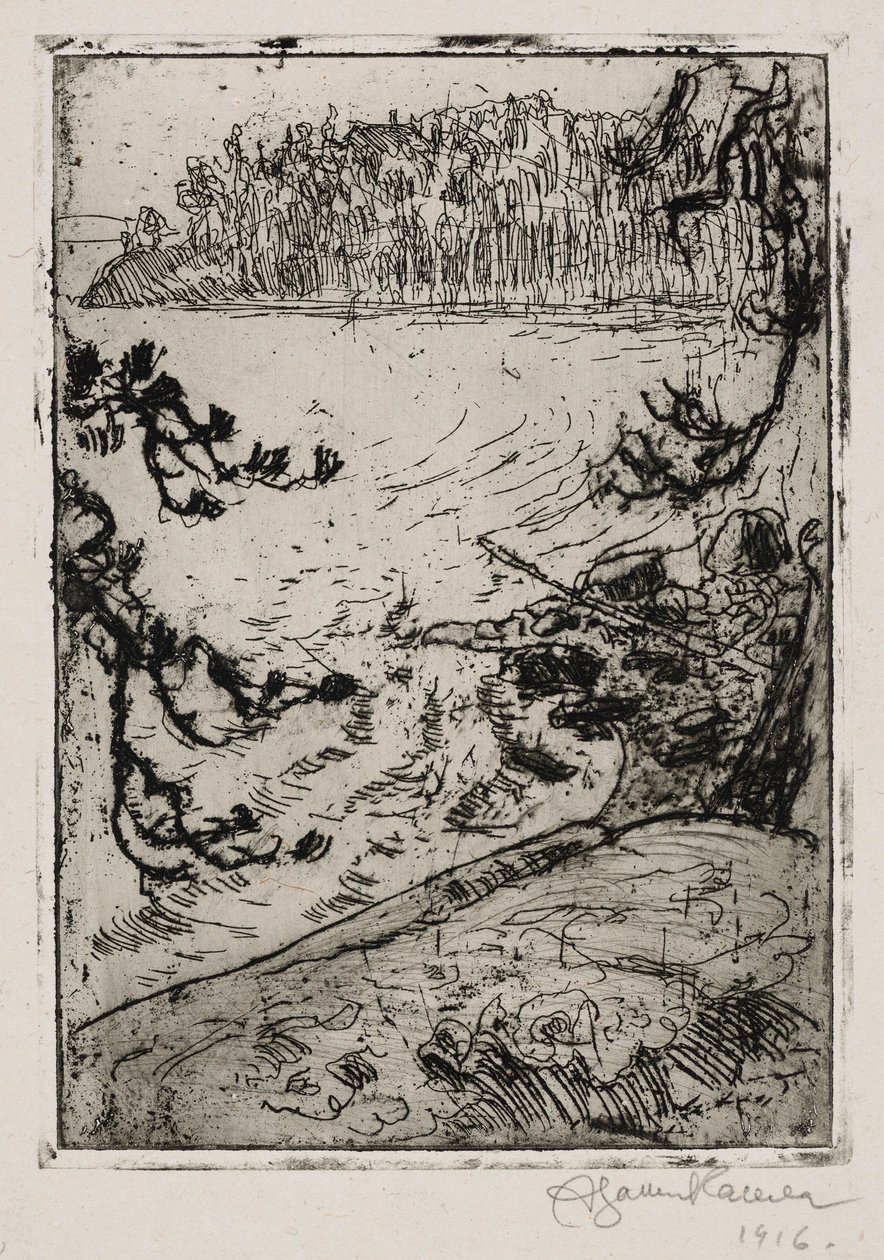 Paesaggio lacustre da Akseli Gallen-Kallela