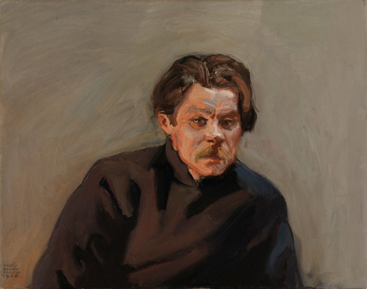 Ritratto di Maxim Gorky da Akseli Gallen-Kallela