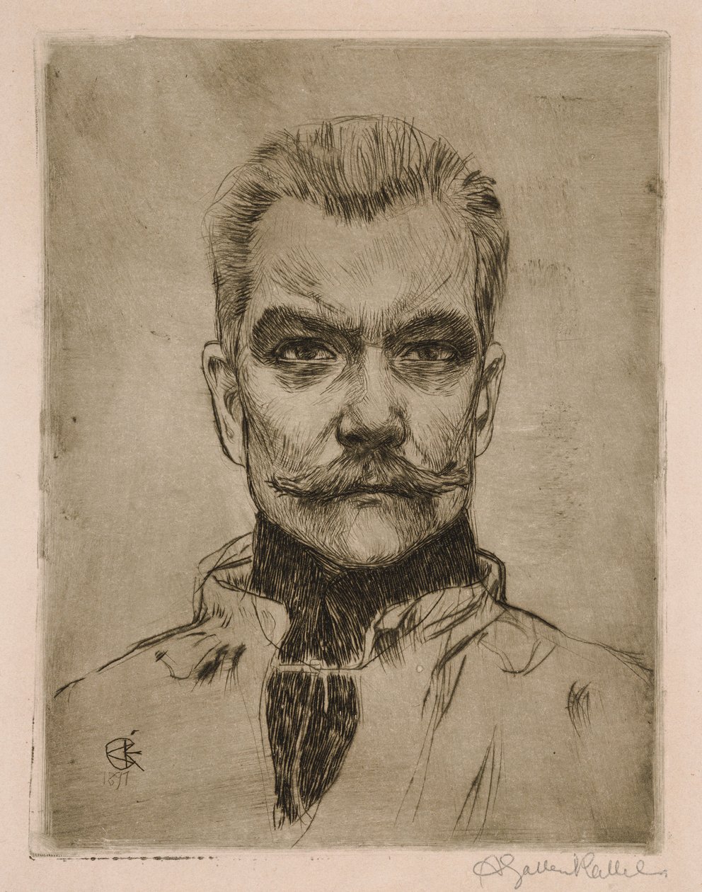 Autoritratto “di fronte” da Akseli Gallen-Kallela