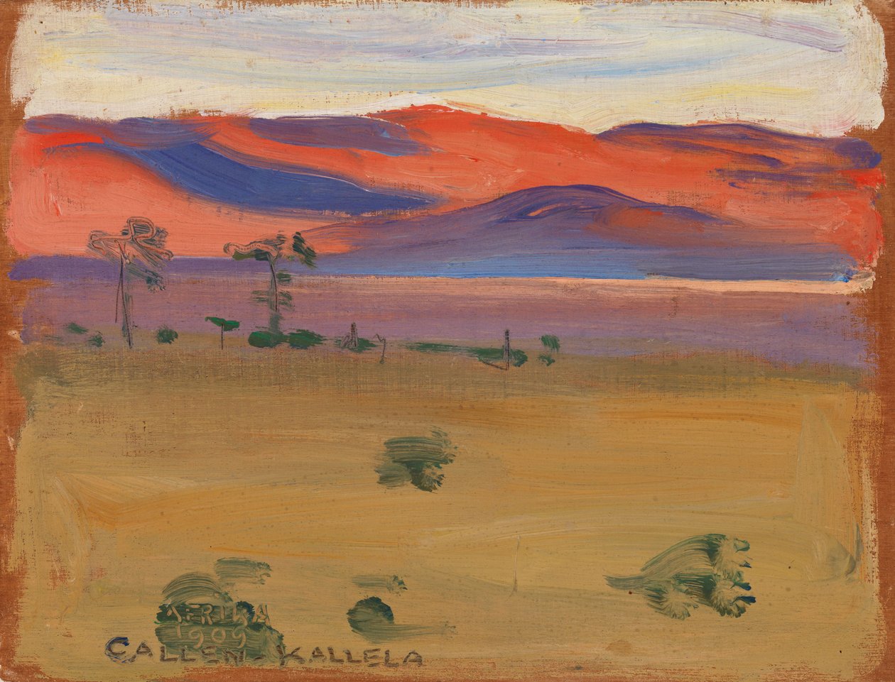 Tramonto nella savana da Akseli Gallen-Kallela