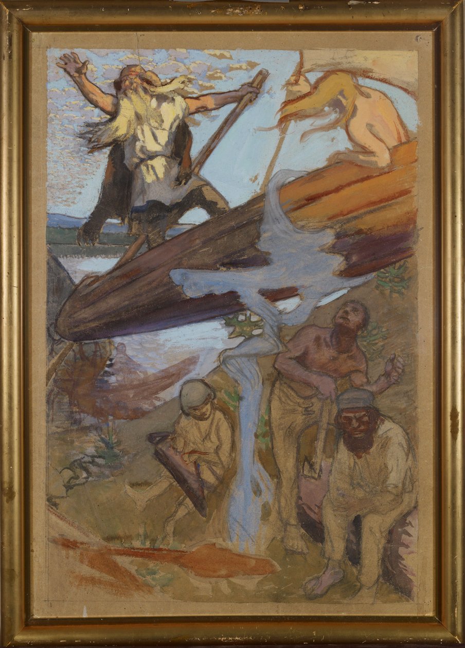 La partenza di Väinämöinen da Akseli Gallen-Kallela