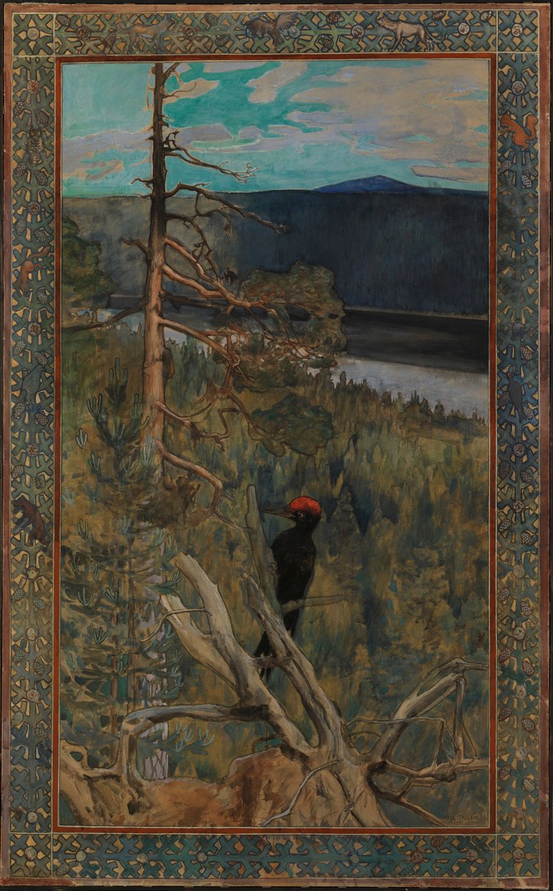 Il grande picchio nero da Akseli Gallen-Kallela