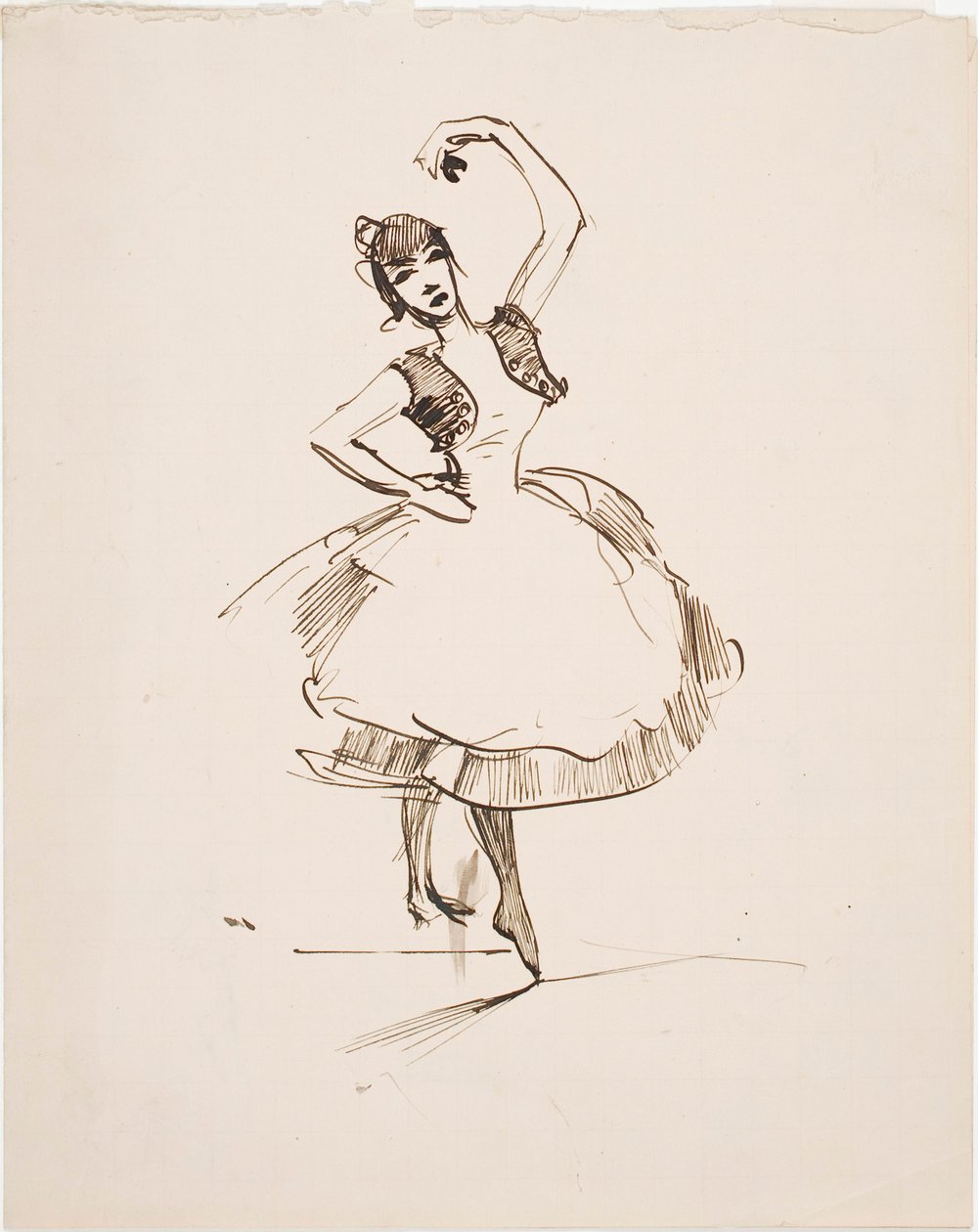 La ballerina spagnola da Akseli Gallen-Kallela