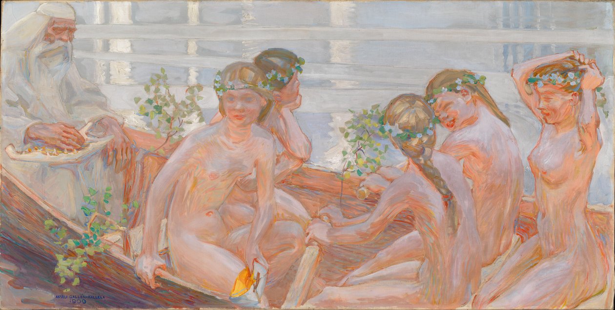 Il viaggio di Väinämöinen da Akseli Gallen-Kallela