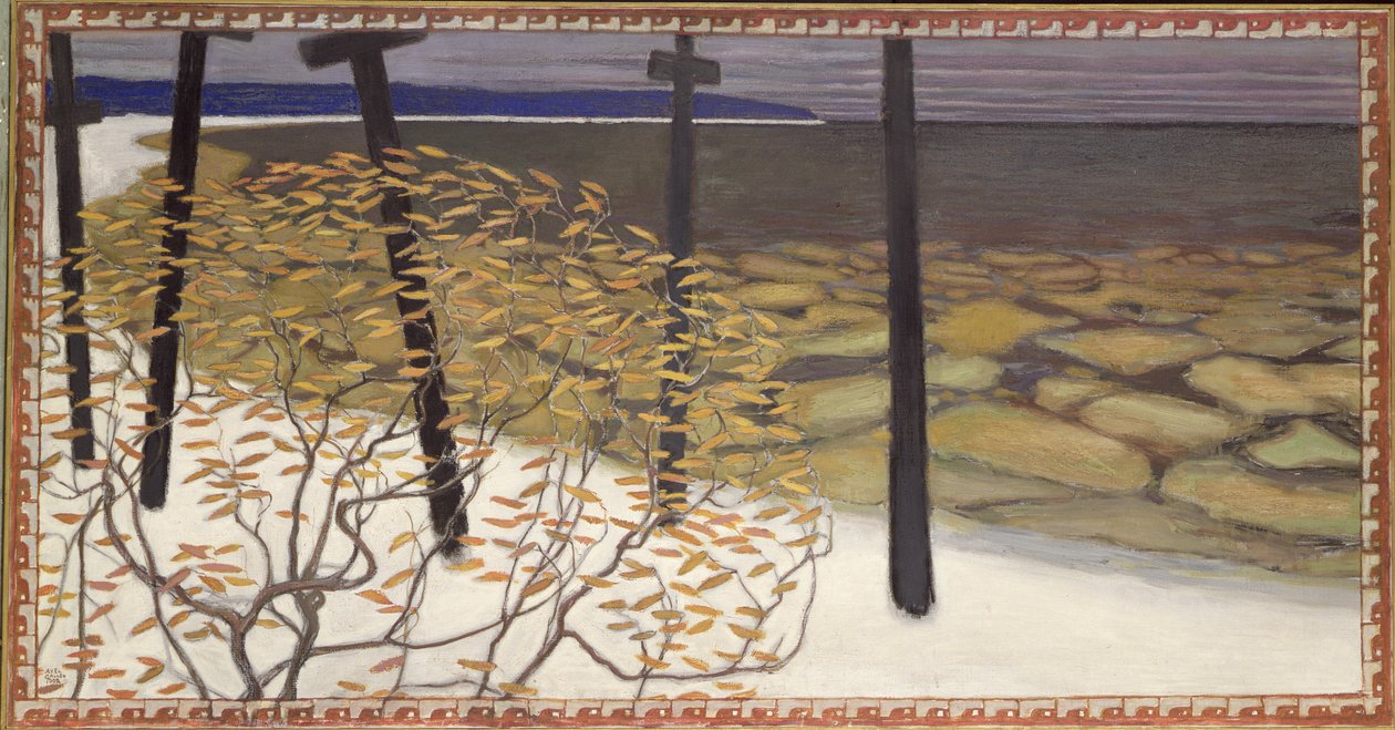 Autunno, le cinque croci, 1902 da Akseli Valdemar Gallen Kallela