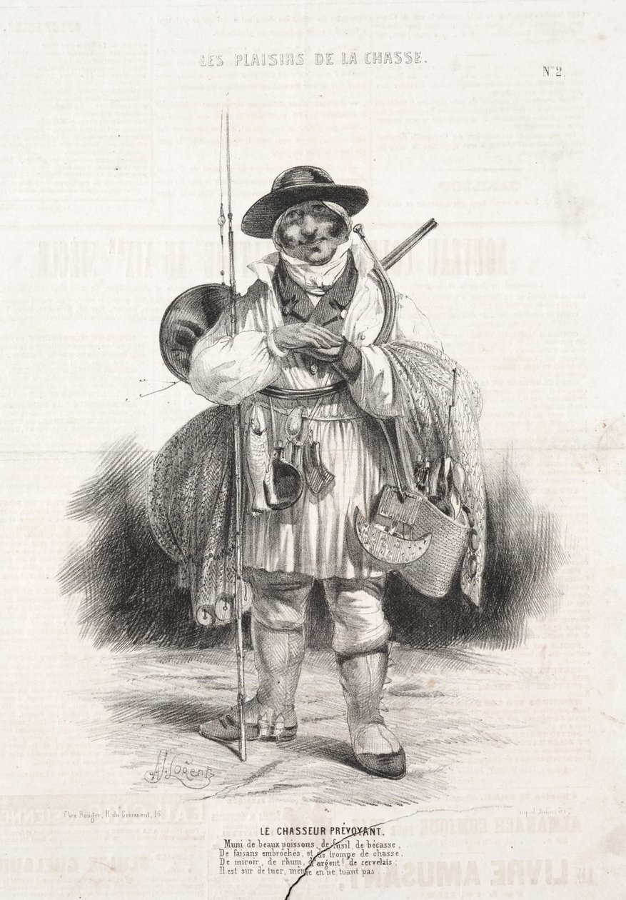 I piaceri della caccia: Il cacciatore previdente da Alade Joseph Lorentz