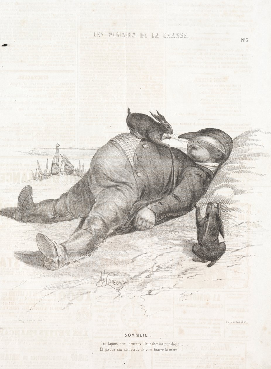 I piaceri della caccia: Sonno da Alade Joseph Lorentz