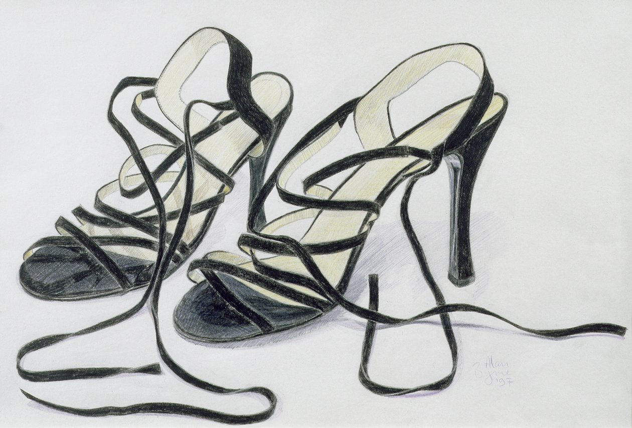Scarpe nere con cinturini, 1997 da Alan Byrne