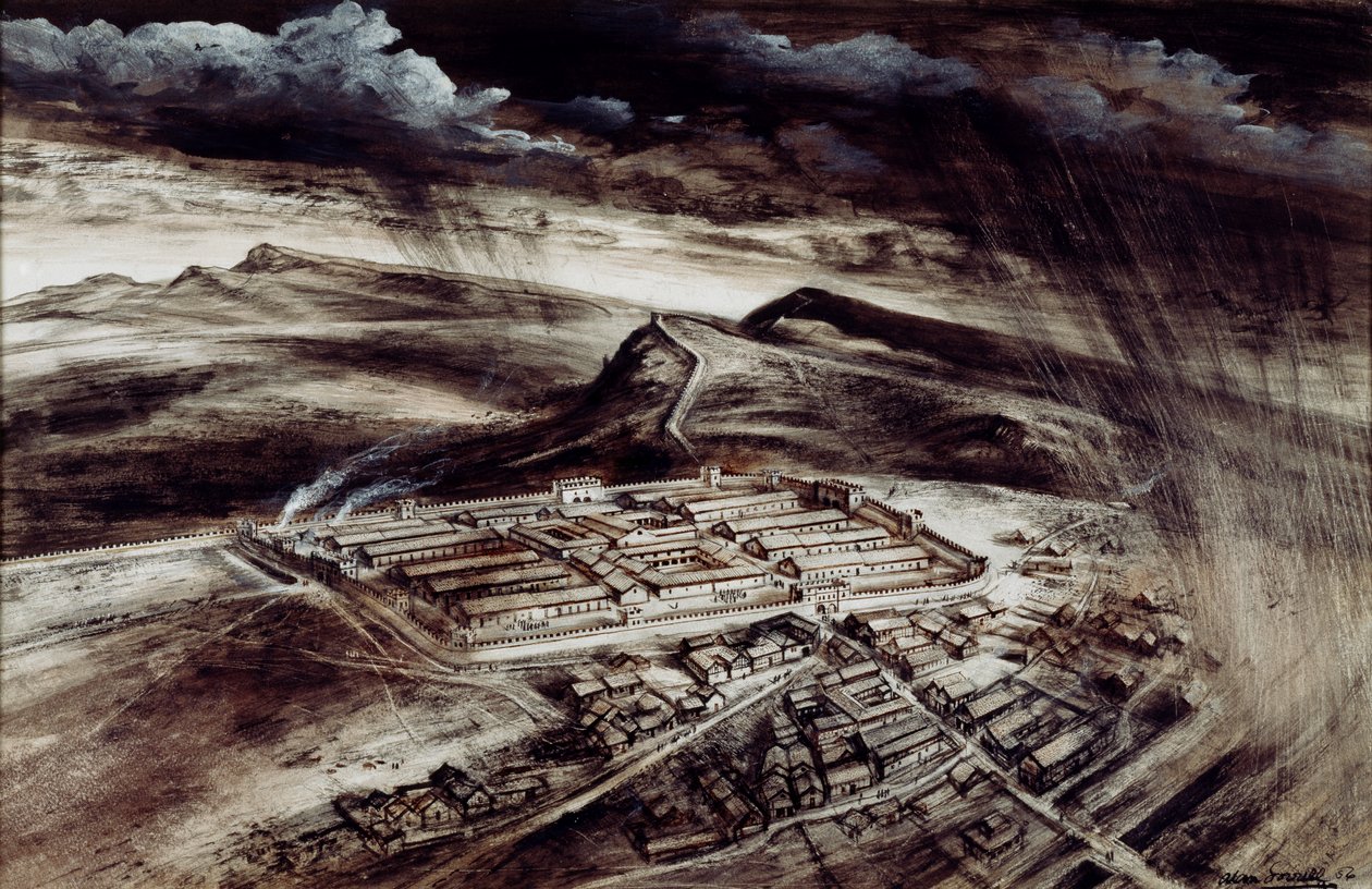 Forte romano di Housesteads, II secolo, 1990-2010 da Alan Ernest Sorrell