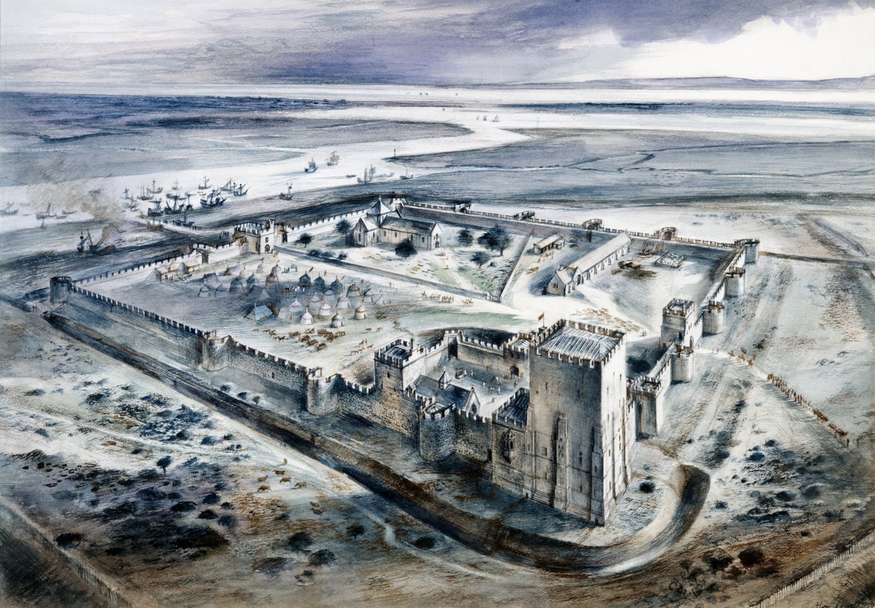 Castello di Portchester da Alan Ernest Sorrell