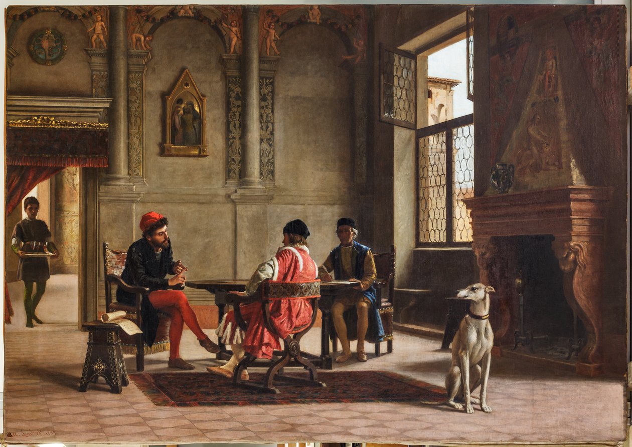 Ludovico Ariosto come ambasciatore incontra Alberto Pio da Albano Lugli