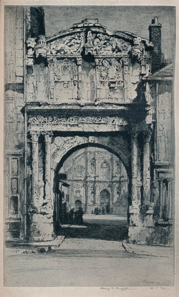 Porte Saint-Pierre, Auxerre, 1912 da Albany E Howarth