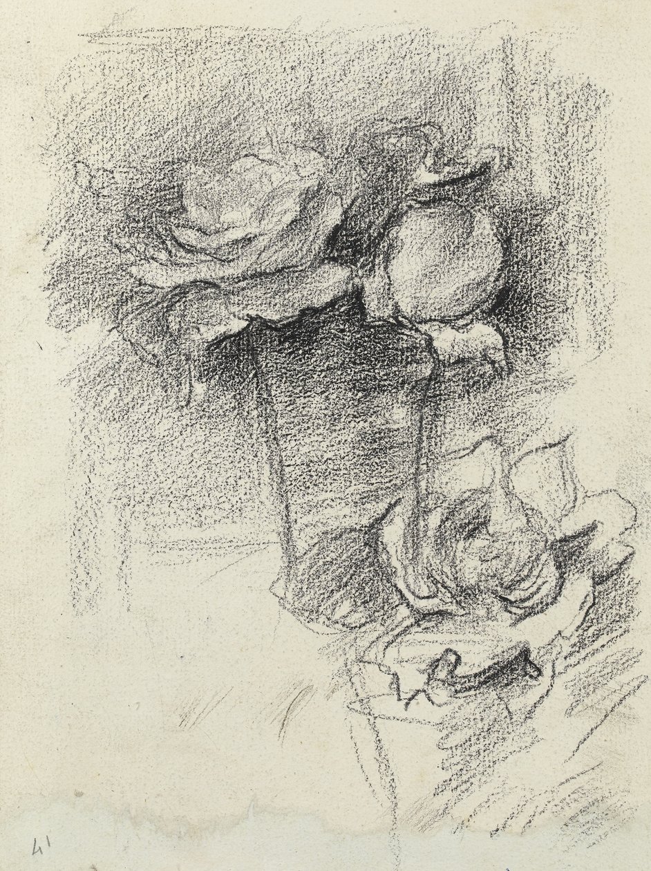Natura morta di rose in un vaso, c.1890 da Albert de Belleroche