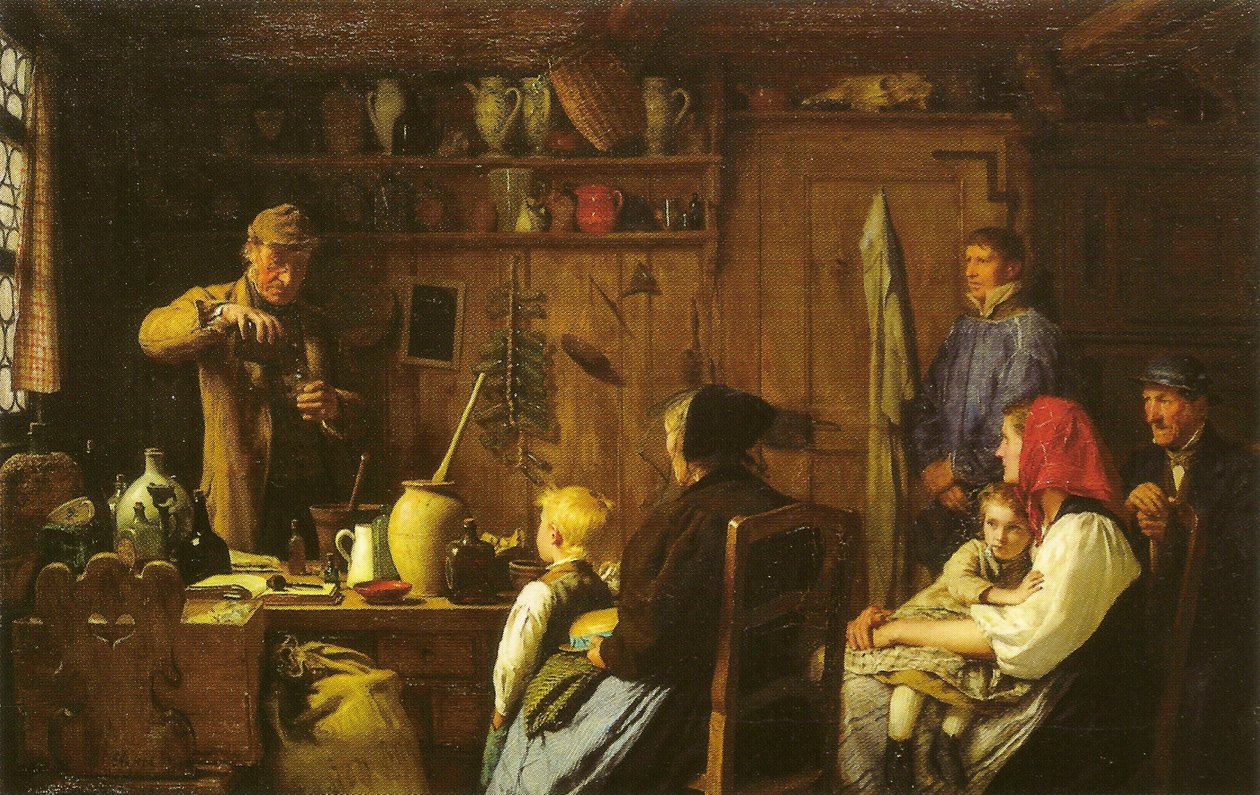 Il ciarlatano da Albert Anker