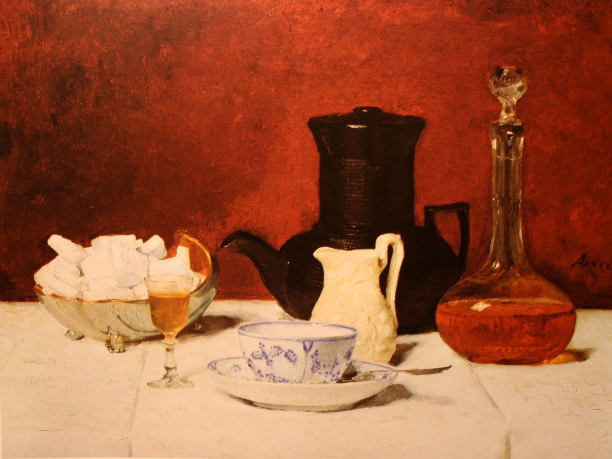 Caffè e cognac da Albert Anker