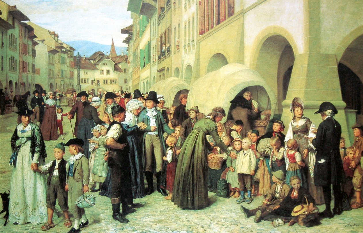 Bambini di campagna da Albert Anker
