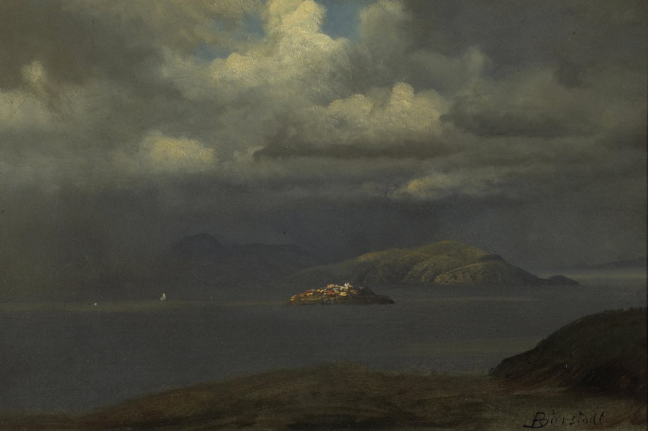 Alcatraz, Baia di San Francisco da Albert Bierstadt