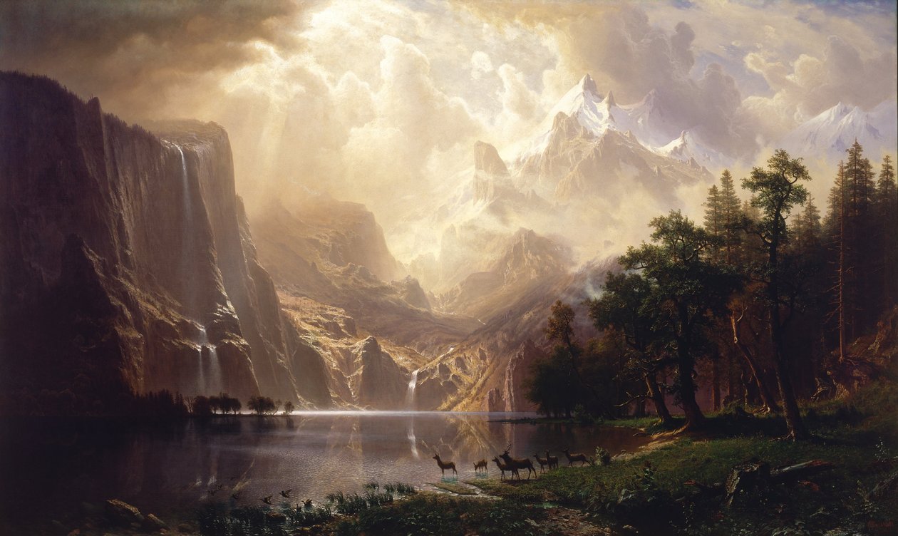 Tra la Sierra Nevada, California da Albert Bierstadt