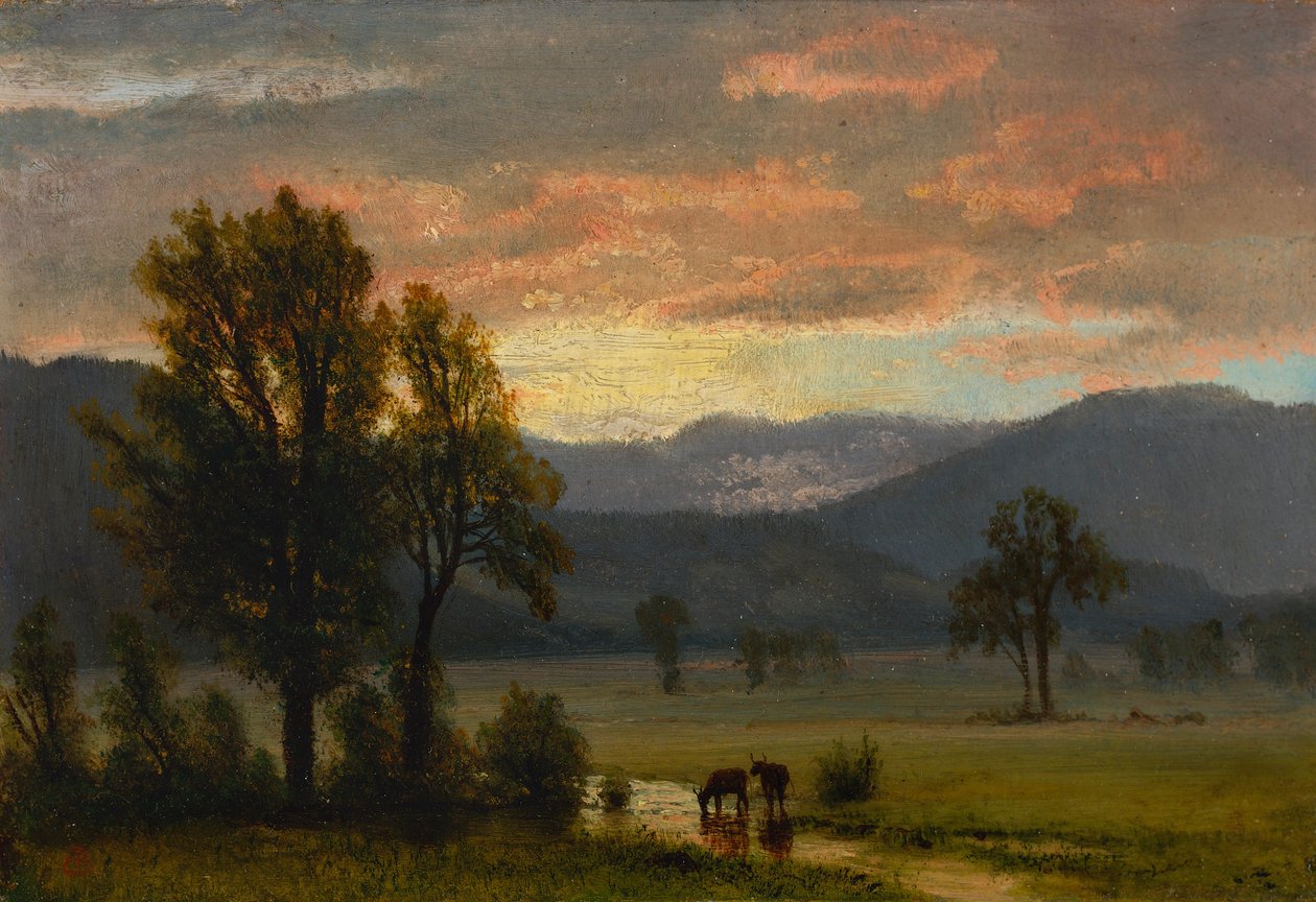 Paesaggio con bestiame da Albert Bierstadt