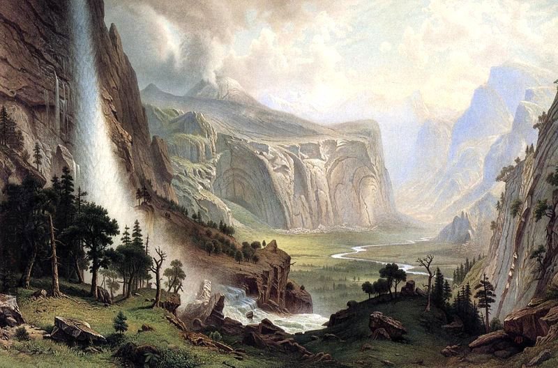 Le cupole di Yosemite da Albert Bierstadt